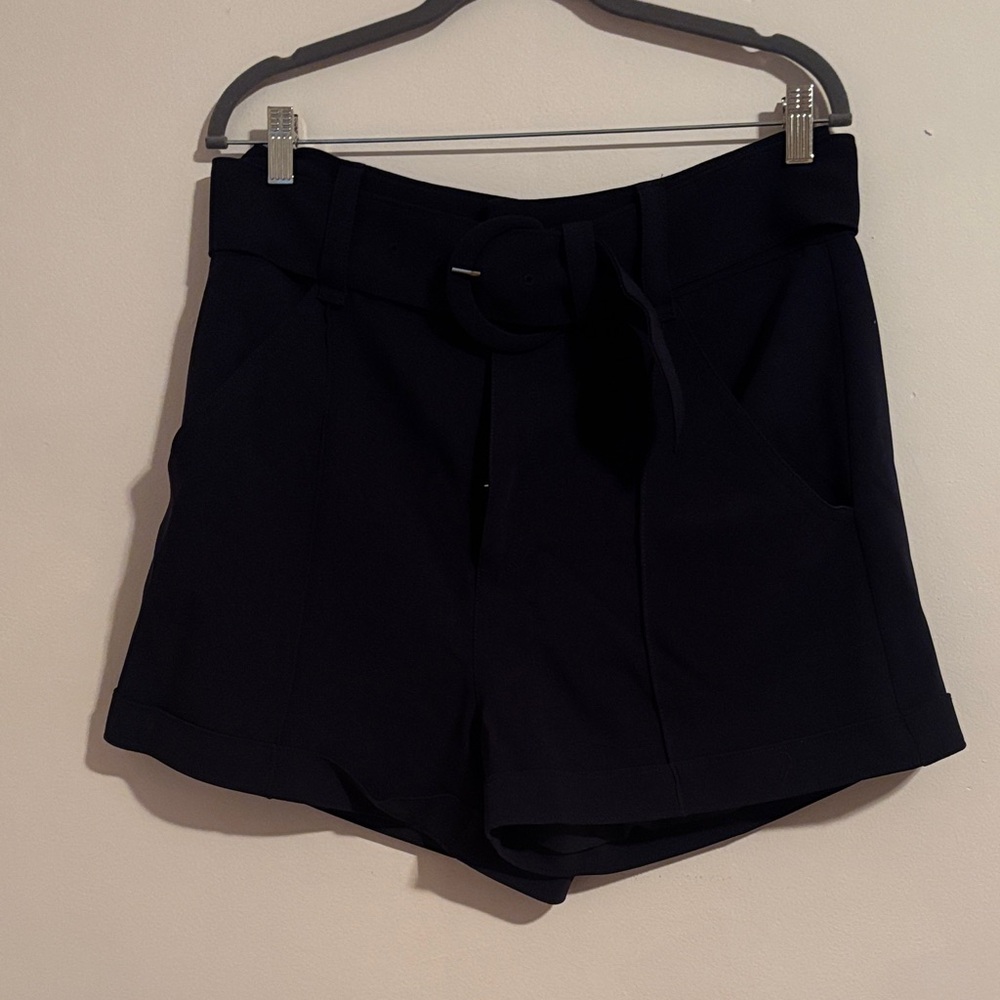 Cinq à Sept Navy High Waist Shorts